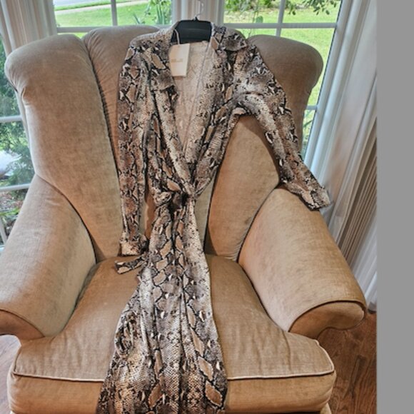 SOLD Diane von Furstenberg Michelle Wrap Python BrownJumpsuit  - 70s - Picture 10 of 15